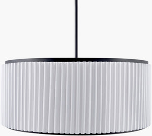 Surya Palato 25" Mid-century Modern Chandelier – Elegant Iron Lighting Fixture For Stylish Home Decor Fixture, Black,Cord, Translucent Iron Pao-006