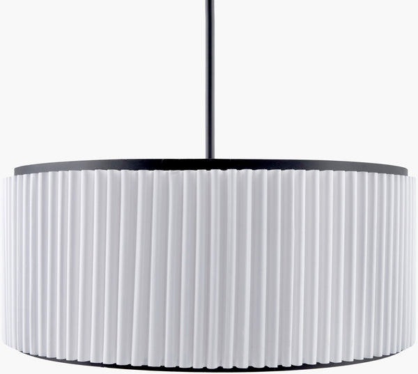 Surya Palato 25" Mid-century Modern Chandelier – Elegant Iron Lighting Fixture For Stylish Home Decor Fixture, Black,Cord, Translucent Iron Pao-006