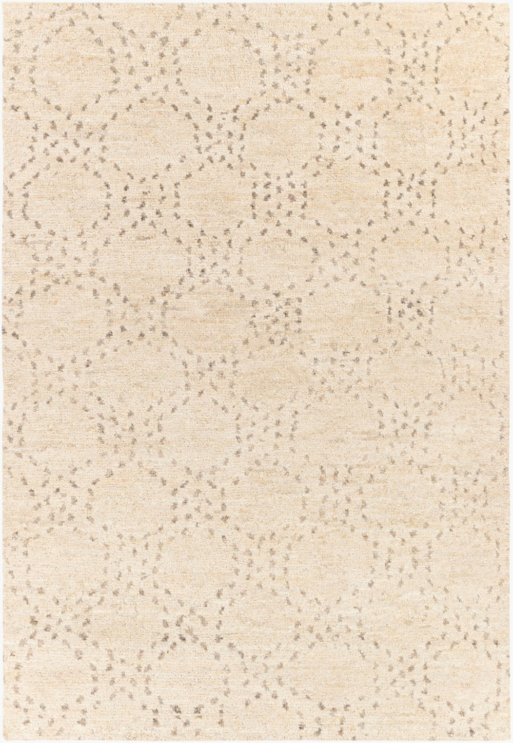 Surya Pampa Hand-knotted 2' X 3' Modern Wool & Polyester Rug - Soft, Durable, Stylish Home Décor Piece Cream Wool,Polyester Pap1000-23