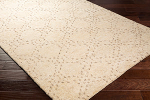 Surya Pampa Hand-knotted 2' X 3' Modern Wool & Polyester Rug - Soft, Durable, Stylish Home Décor Piece Cream Wool,Polyester Pap1000-810