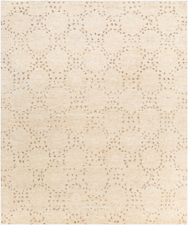 Surya Pampa Hand-knotted 2' X 3' Modern Wool & Polyester Rug - Soft, Durable, Stylish Home Décor Piece Cream Wool,Polyester Pap1000-810