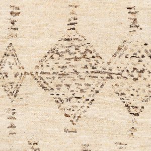 Pampa PAP-1001 8' x 10' Handmade Rug PAP1001-810  Cream, Ivory, Dark Brown, Charcoal, Brown, Black Surya