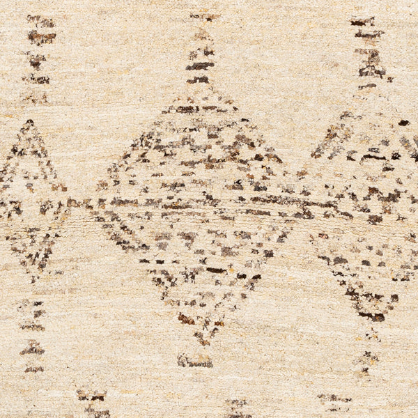 Pampa PAP-1001 8' x 10' Handmade Rug PAP1001-810  Cream, Ivory, Dark Brown, Charcoal, Brown, Black Surya