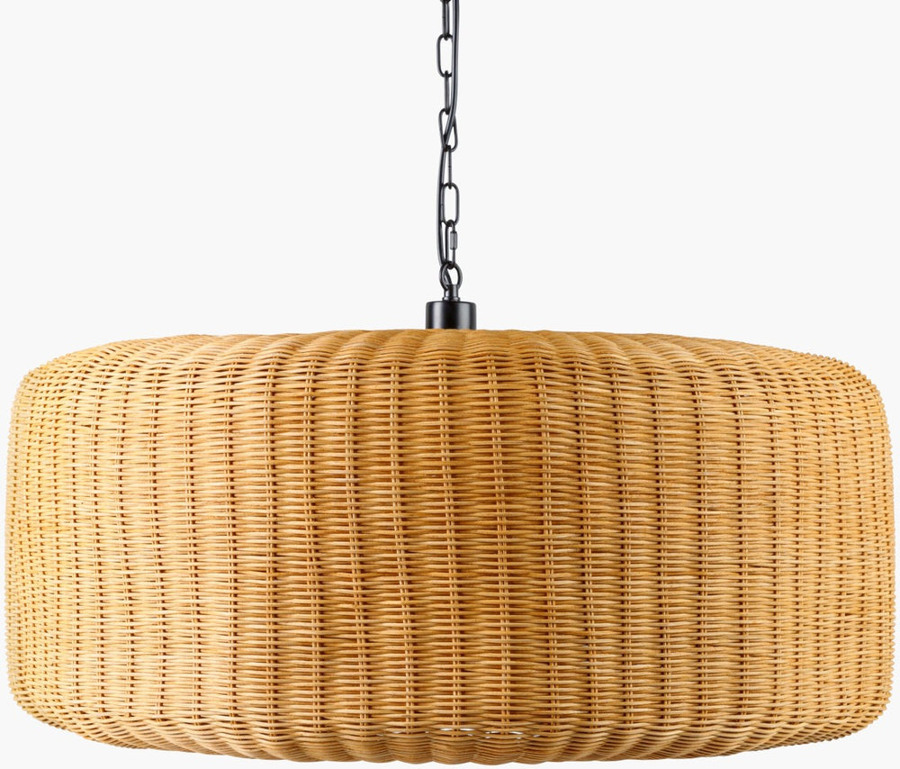 Surya Pari Oversized Handcrafted Rattan Pendant Light for Dining Rooms and Loft Spaces PAR-001