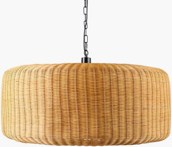 Surya Pari Oversized Handcrafted Rattan Pendant Light for Dining Rooms and Loft Spaces PAR-001