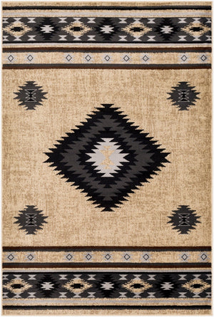 Livabliss Paramount Rustic Polypropylene Runner Rug for Hallways Entryways and High Traffic Areas Black, Charcoal 8'10" x 12'10" PAR1096-810129