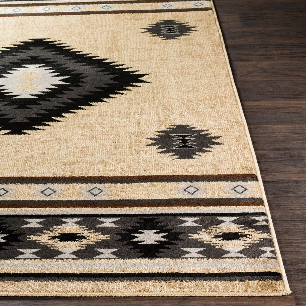 Livabliss Paramount Rustic Polypropylene Runner Rug for Hallways Entryways and High Traffic Areas Black, Charcoal 8'10" x 12'10" PAR1096-810129