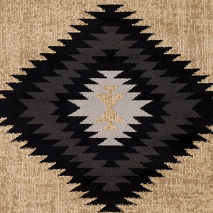 Livabliss Paramount Rustic Polypropylene Runner Rug for Hallways Entryways and High Traffic Areas Black, Charcoal 8'10" x 12'10" PAR1096-810129