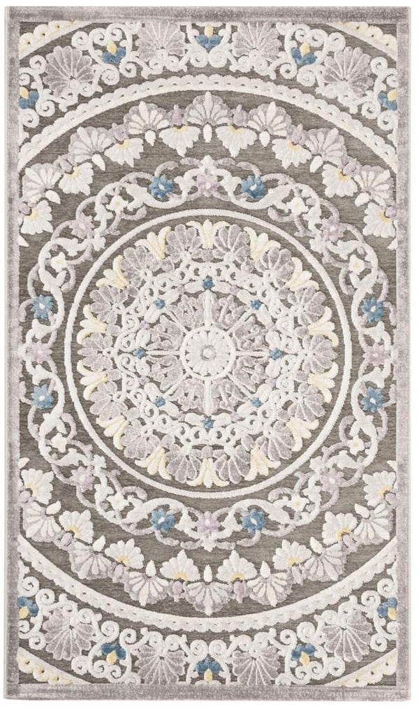 Safavieh Paradise 644 Power Loomed  Rug Grey / Light Grey PAR644B-5