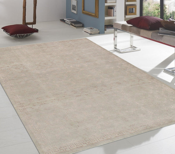 Pasargad Home Azerbaijan Collection Hand-knotted Silk & Wool Area Rug For Elegant Living Spaces   Parp-34 10x14