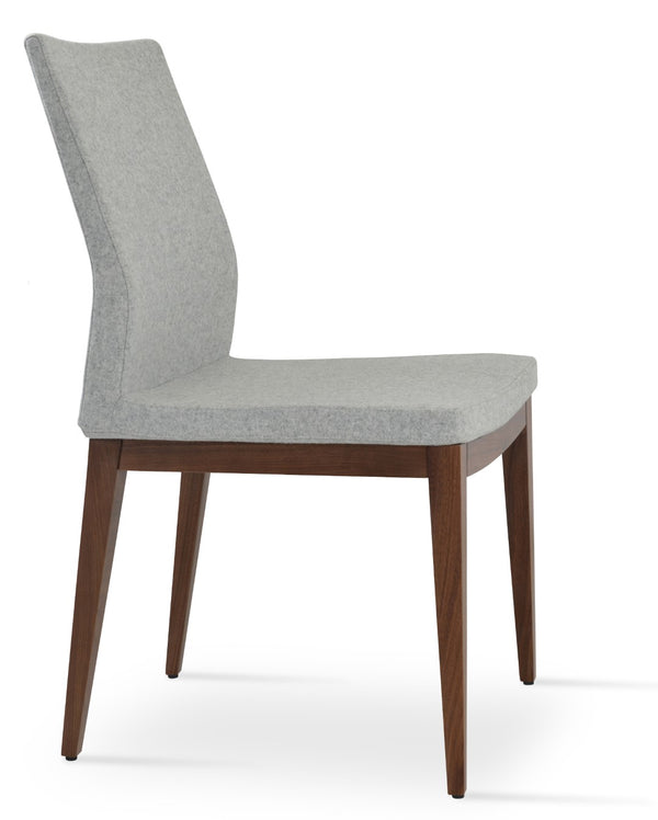 Soho Concept Pasha Wood Dining Chair - Elegant Upholstered Comfort In Beech, 10-year Guarantee & Stylish Options Walnut,Silver  Soho-concept-dining-chair-04902