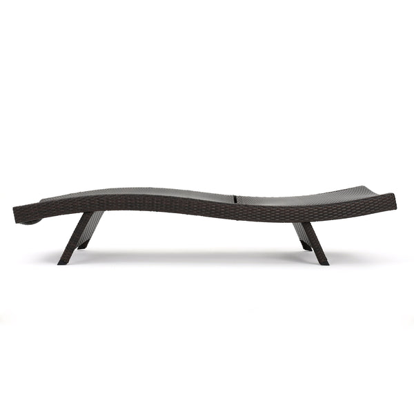 English Elm Salem Outdoor Pe Wicker Chaise Lounge Low Profile Poolside Sun Lounger 52005.00