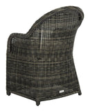 Safavieh Newton Wicker Arm Chair With Cushion Grey/Beige PAT2509A