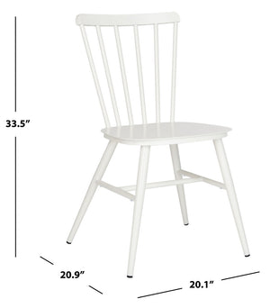 Safavieh Chester Side Chair - Set of 2 Matte White PAT3000A-SET2