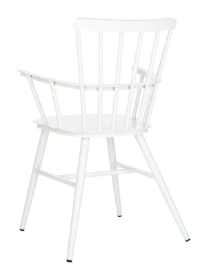 Safavieh Clifton Arm Chair - Set of 2 Matte White PAT3001A-SET2