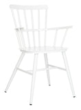 Safavieh Clifton Arm Chair - Set of 2 Matte White PAT3001A-SET2