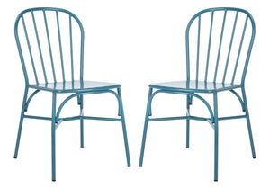 Safavieh Everleigh Side Chair - Set of 2 Matte Navy Blue PAT3002C-SET2