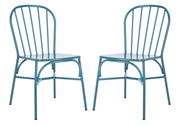 Safavieh Everleigh Side Chair - Set of 2 Matte Navy Blue PAT3002C-SET2