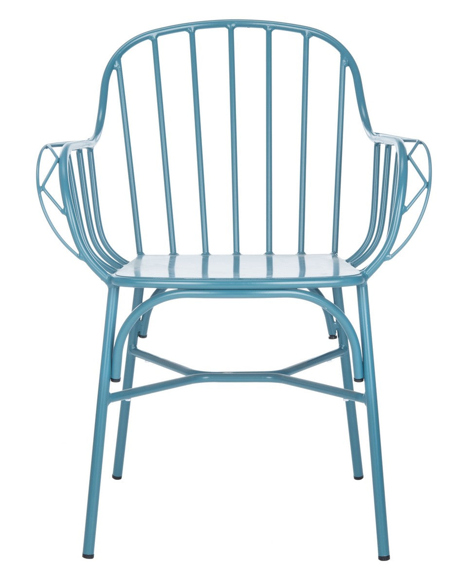 Safavieh Tucker Arm Chair - Set of 2 Matte Navy Blue PAT3003C-SET2