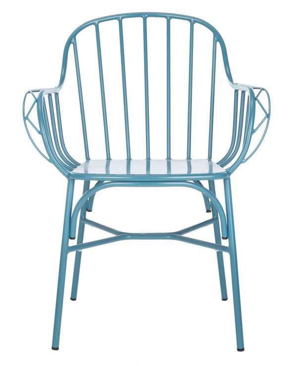 Safavieh Tucker Arm Chair - Set of 2 Matte Navy Blue PAT3003C-SET2