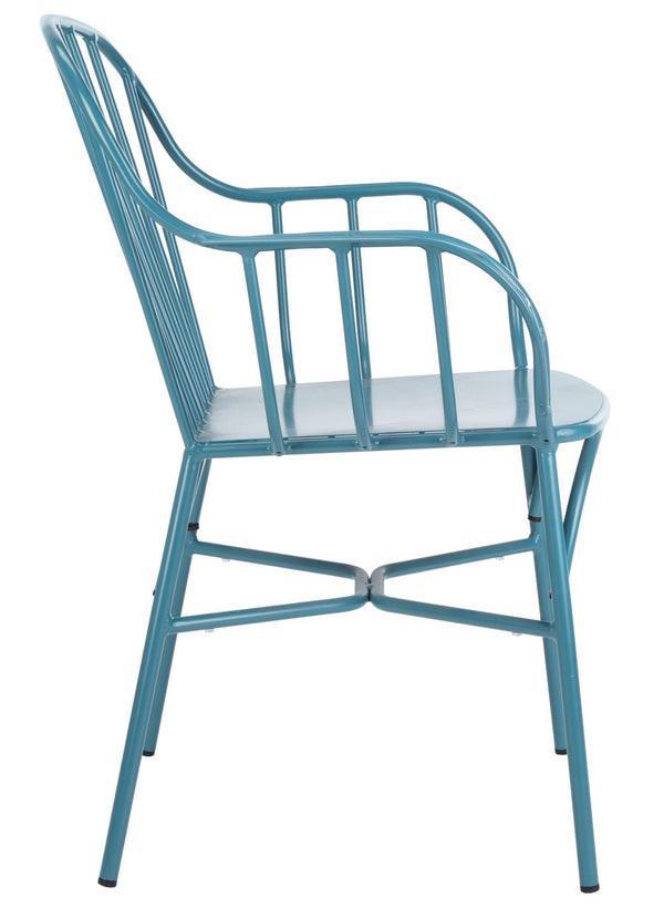 Safavieh Tucker Arm Chair - Set of 2 Matte Navy Blue PAT3003C-SET2