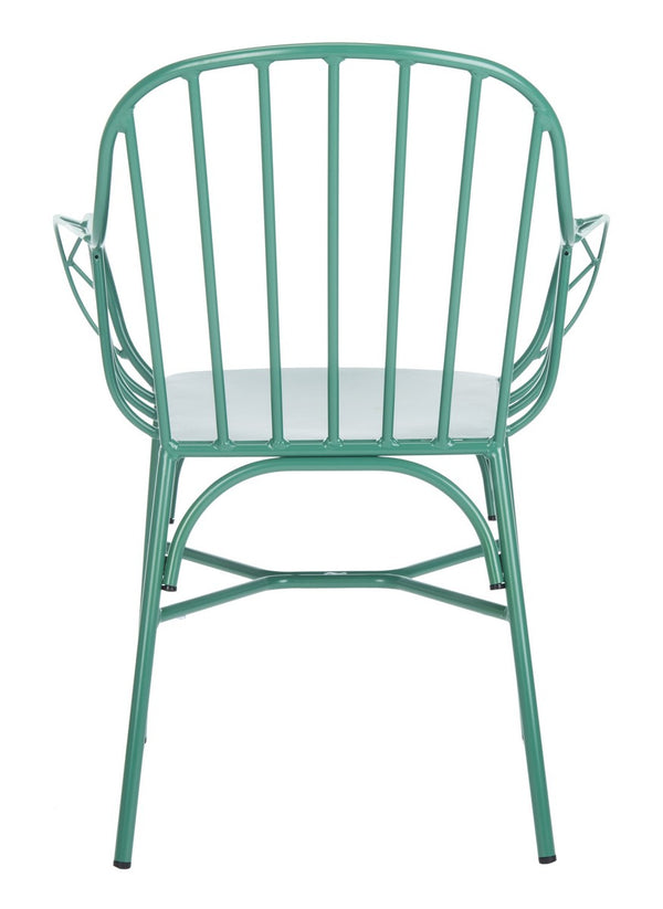 Safavieh Tucker Arm Chair - Set of 2 Matte Olive Green PAT3003E-SET2