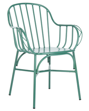 Safavieh Tucker Arm Chair - Set of 2 Matte Olive Green PAT3003E-SET2