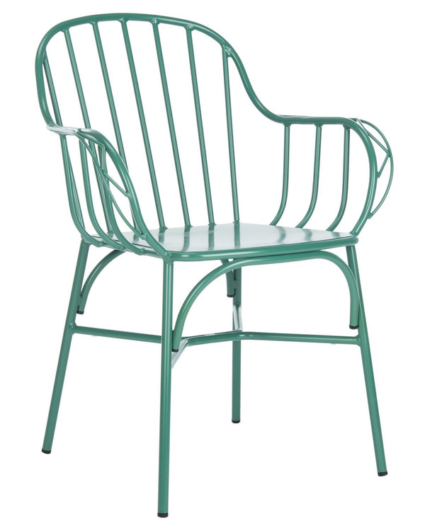 Safavieh Tucker Arm Chair - Set of 2 Matte Olive Green PAT3003E-SET2