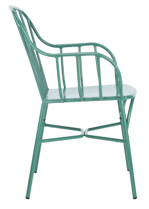 Safavieh Tucker Arm Chair - Set of 2 Matte Olive Green PAT3003E-SET2