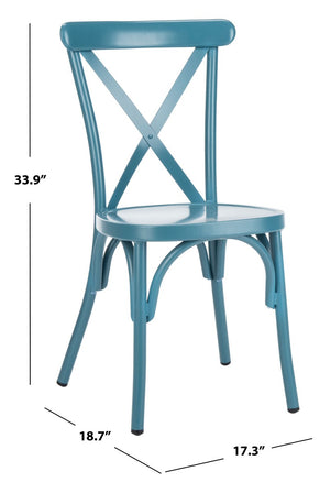 Safavieh Axton Side Chair - Set of 2 Matte Navy Blue PAT3005C-SET2