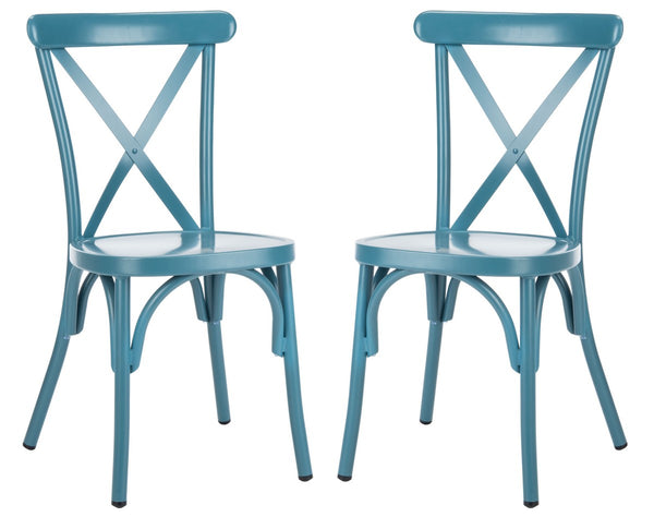 Safavieh Axton Side Chair - Set of 2 Matte Navy Blue PAT3005C-SET2