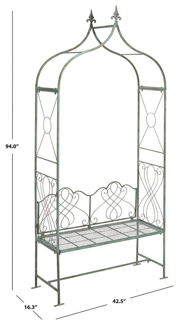 Safavieh Eloise Arbor XII23 Antique Green Iron PAT5010D