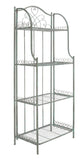 Safavieh Amaris Wrought Iron  4 Tier Outdoor Bakers Rack Antique Green PAT5014D