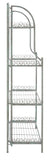 Safavieh Amaris Wrought Iron  4 Tier Outdoor Bakers Rack Antique Green PAT5014D