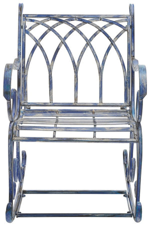 Safavieh Medrano Rocking Chair XII23 Mossy Blue Iron PAT5030C