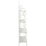 Safavieh Tyrique 4 Tier Shelf Unit XII23 Antique White Iron PAT5033A