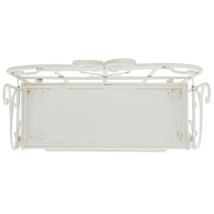 Safavieh Tyrique 4 Tier Shelf Unit XII23 Antique White Iron PAT5033A