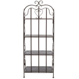 Safavieh Tyrique 4 Tier Shelf Unit XII23 Rustic Brown Iron PAT5033B