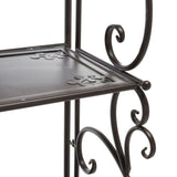 Safavieh Tyrique 4 Tier Shelf Unit XII23 Rustic Brown Iron PAT5033B