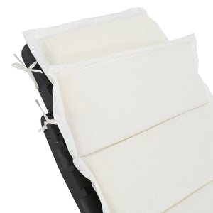 Safavieh Pacifica 3 Piece Lounge Set XII23 Black Wood/Beige Cushion Galvanized Steel PAT7020G