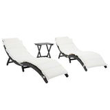 Safavieh Pacifica 3 Piece Lounge Set XII23 Black Wood/Beige Cushion Galvanized Steel PAT7020G