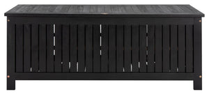 Safavieh Abri 47.63 Inch L Cushion Box XII23 Black Galvanized Steel PAT7037D