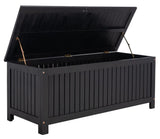 Safavieh Abri 47.63 Inch L Cushion Box XII23 Black Galvanized Steel PAT7037D