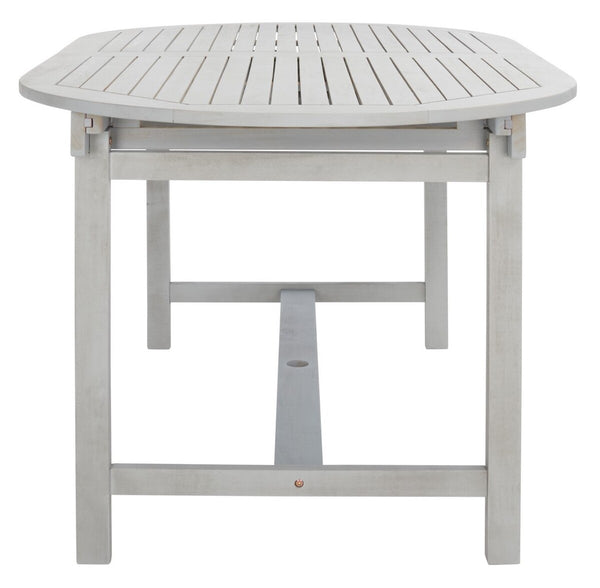 Safavieh Hikaru Extendable Dining Set XII23 Grey Galvanized Steel PAT7083B-3BX