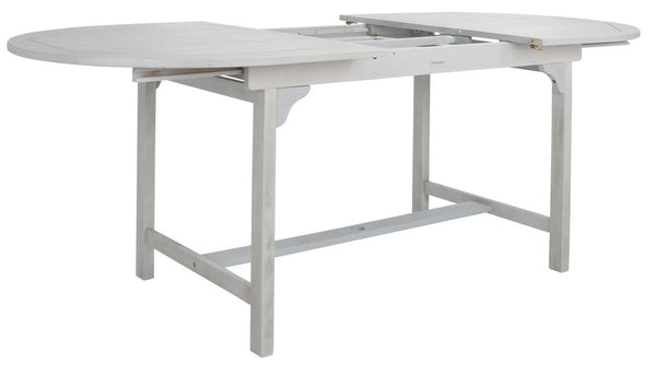 Safavieh Hikaru Extendable Dining Set XII23 Grey Galvanized Steel PAT7083B-3BX