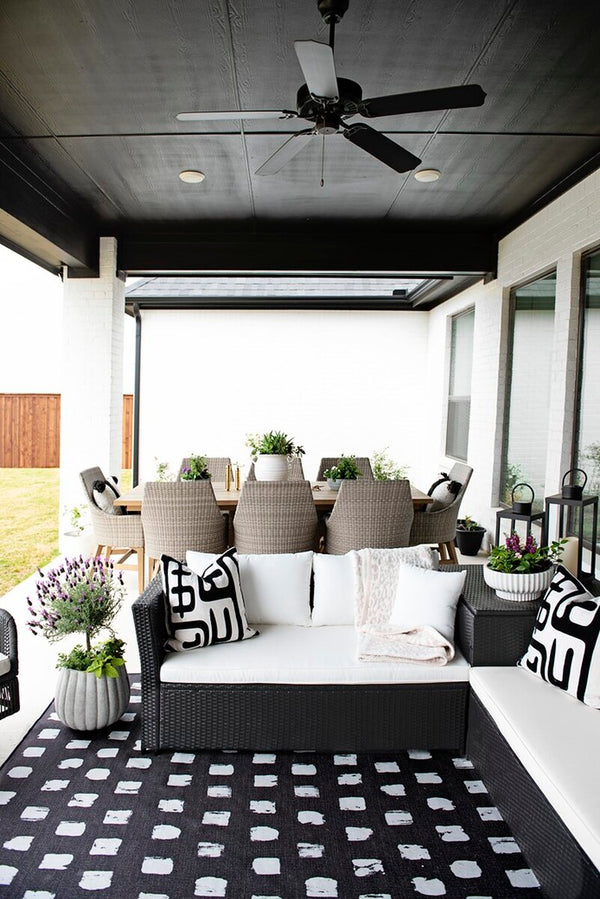 Safavieh Helga Living Set Black/Beige PAT7513A-2BX