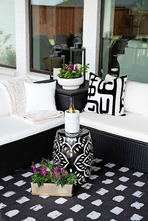 Safavieh Helga Living Set Black/Beige PAT7513A-2BX