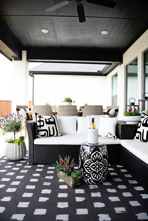 Safavieh Helga Living Set Black/Beige PAT7513A-2BX