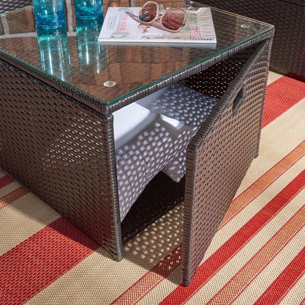 Safavieh Helga Living Set Black/Beige PAT7513A-2BX