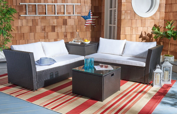 Safavieh Helga Living Set Black/Beige PAT7513A-2BX